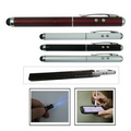 Touch Screen Stylus With Light And Laser Pointer For Iphone, Ipad, Ipod Tou